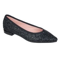bailarina punta glitter negro