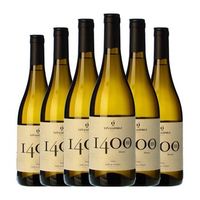 vina gomez vino blanco 1400m blanco afrutado valle crianza 75 cl 12 vol pack de 6 unidades