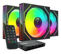 kit 3xventilador interno argb mars gaming mf3dprokit negro 120mm argb argb hub rf remote