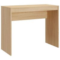 mesa de escritorio   escritorio de despacho  escritorio de madera contrachapada color roble 90x40x72 cm