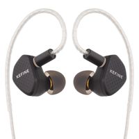 kefine klean auriculares hifi iem con controlador dinamico de diafragma dlc de 10 mm con cable de cobre plateado de alta pureza para senal limpia