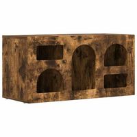 mueble de tv  mueble de salon  gabinete de tv roble ahumado 80 x 35 x 40 cm madera de ingenieria