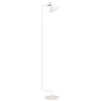 lampara de pie estilo industrial de metal pantalla conica ajustable blanco crema rimava