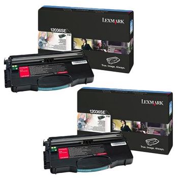 Lexmark 12036SE Black Original Toners Twin Pack (2 Pack)