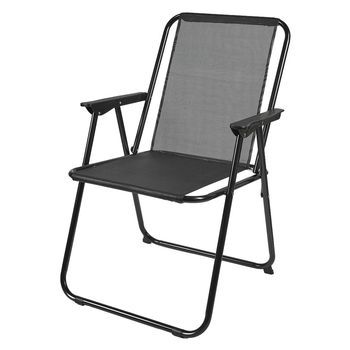 Set 4 Sillas Plegables Negras H.75 Cm