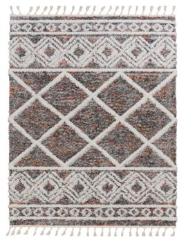 Alfombra de pelo largo Mendoza multicolor 120x160 cm