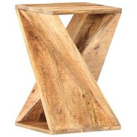 mesa auxiliar de madera maciza de mango 35x35x55 cm vidaxl