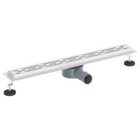 desague de ducha diseno lineal con sifon 360 plateado 70 cm vidaxl