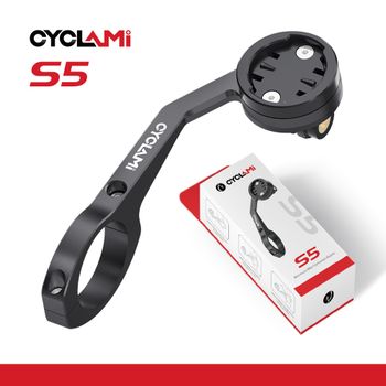 Soporte para ordenador de bicicleta de doble cara de aleación de aluminio CYCLAMI S5 , soporte para faro GPS de carretera MTB, soporte para bicicleta GARMIN XOSS IGPSPORT, cámara luz delantera