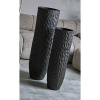 vasija ceramica adara text colmenilla negro s2 30dx100 cm