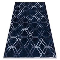 alfombra lavable miro 51805802 geometrico enjerado antideslizante - 120x170 cm