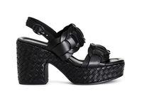 sandalias cuna doble banda piel black