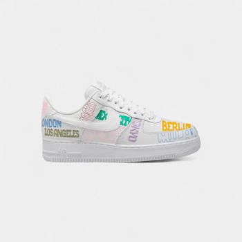 Nike Zapatillas Air Force 1 Low World Tour White para mujer