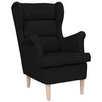 sillon de tela negro 74x84x100 cm vidaxl