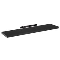 estante de pared flotante negro de 120 cm