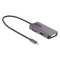 adaptador usb-c a hdmi vga dvi startech 4k 60hz aluminio