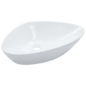 Lavabo De Baño Moderno | Lavabo 58,5x39x14 Cm Cerámica Blanco