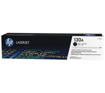 HP Original 130A Black Toner Cartridge, Black