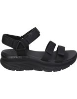 sandalias veganas con cuna para mujer skechers 119828-bbk negro 40