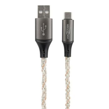 Cable USB-A a USB-C Ansmann 1700-0158 1 m iluminación LED multicolor
