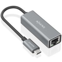 adaptador usb 30 aisens a109-0898 ax88179a gigabit ethernet 1000mbps gris 15cm