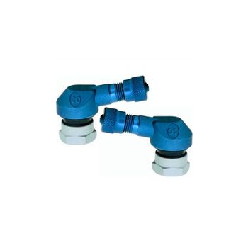 Vástago de válvula de neumático 11.3mm 90° Ariete azul par