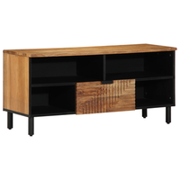 mueble de tv  muebles de salon madera maciza de acacia 100x335x46 cm cfw46441
