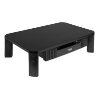 soporte elevador tooq tqmmpd02 para monitorportatil con cajon negro 20 kg altura ajustable