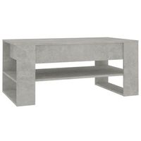 mesa de centro con estantes diseno moderno y contemporaneo 102 x 55 x 45 cm madera de ingenieria gris dec039270