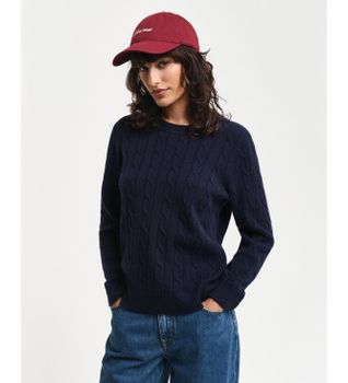 Gant para mujer. 4805315 Jersey Ochos marino (M), Casual, Lana