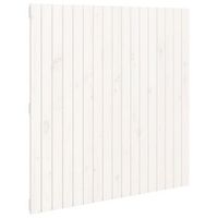 cabecero de cama de pared madera maciza pino blanco 108x3x110cm vidaxl