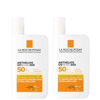 duo de cremas solares fluidas invisibles con fps50 anthelios uvmune 400 de la roche-posay