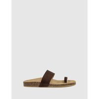 kamome sandalias bio kyoto marron para mujer