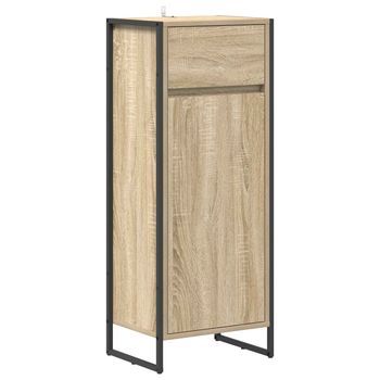 Gabinete De Baño Sonoma 40 X 30 X 100 Cm Madera De Ingeniería Vidaxl