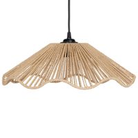 lampara colgante de cordon de papel beige o40 cm