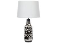 lampara de mesa  ceramica negro