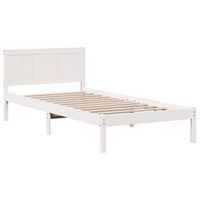 estructura de cama 80 x 200 cm madera maciza de pino