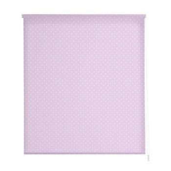 Estoralis - Estor Enrollable Translucido | Estampado Texturas | 130 X 255 Cm (ancho/alto) Tamaño Tela 127 X 250 Cm | Motas-2 Malva