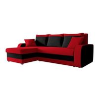 sofa rinconero comfivo 135 rojo funcion de descanso caja de ropa de cama 238x147x80cm