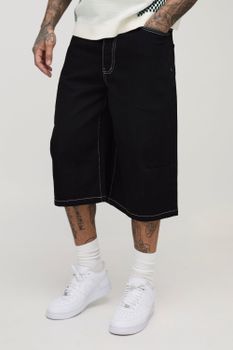 Pantalón Deportivo Tall Con Costuras En Contraste, Negro