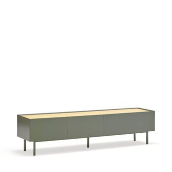 Mueble de tv 2 cajones 1 puerta abatible verde