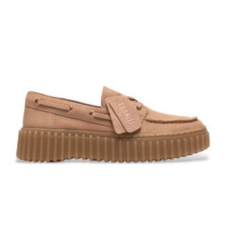 Clarks para mujer. 26186301 Mocasines de piel Torhill Boat beige (37), 1 a 3cm, Cordones, Casual