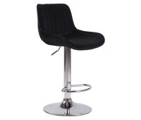 taburete de bar lentini en terciopelo 50x50x86-108 cm