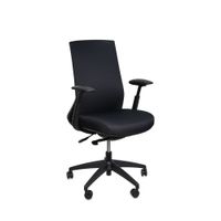 silla de escritorio giratoria en negro