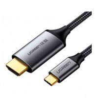 cable ugreen mm142 usb-c a hdmi 4k 60hz 15m aluminio trenzado oro
