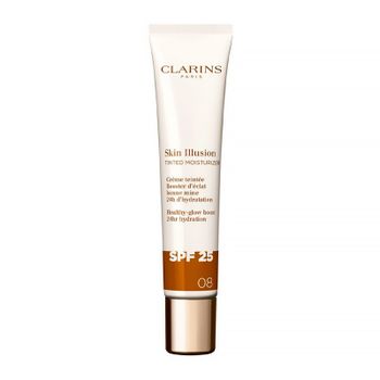 Clarins Cosmética Facial Skin Illusion Tinted Moisturizer SPF25 Tratamiento Antiedad Con Color Efecto Glow