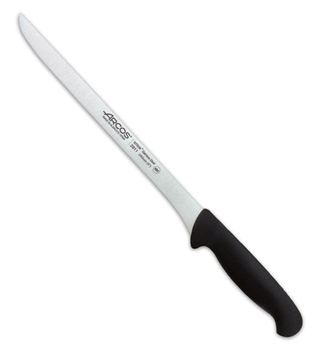 Cuchillo jamonero de acero inoxidable nitrum de 240 mm mango negro