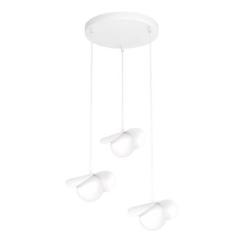 Lámpara colgante serelia blanco (3 luces)