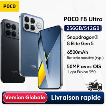 Versión Global POCO F8 Ultra Sno Dragon 8 Elite Gen 5 Smartphone con cámara de 50MP, pantalla de 6.9Hz, batería y NFC