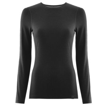 Föhn Women's Merino Long Sleeve Base Layer (M_200), Black